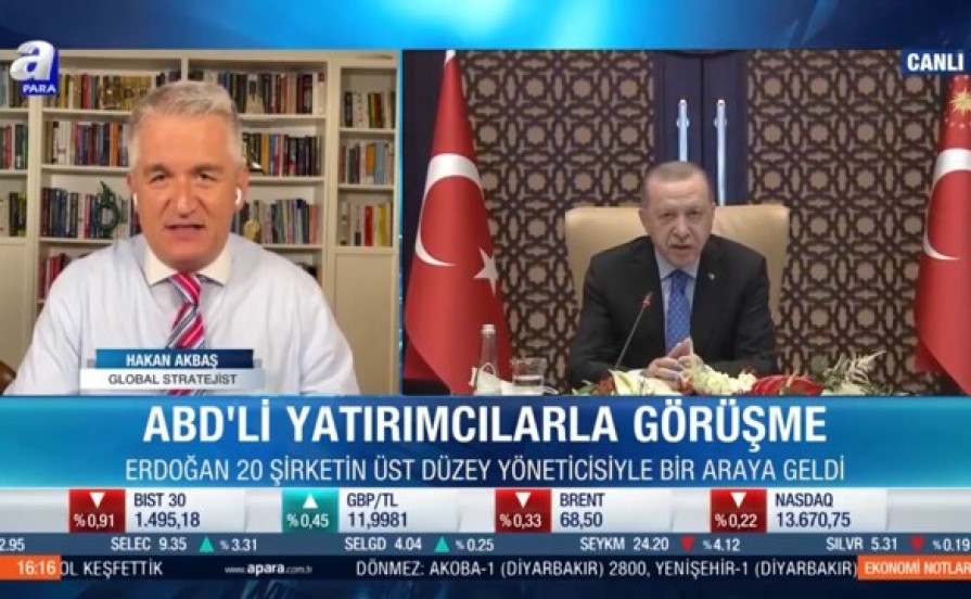 Cumhurbaşkanı Erdoğan’nın ABD’li yatırımcılarla yaptığı Video Konferansı A Para’da Serdar Kuter ile değerlendirdik