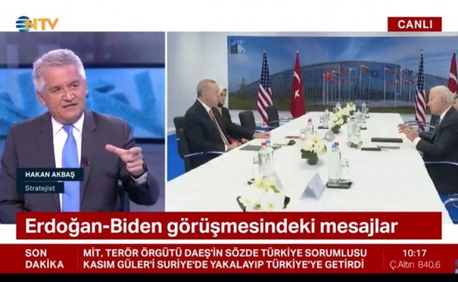 Berfu Güven ile NTV’de NATO zirvesinde görüşen Erdoğan-Biden toplantısının değerlendirmesini yaptık